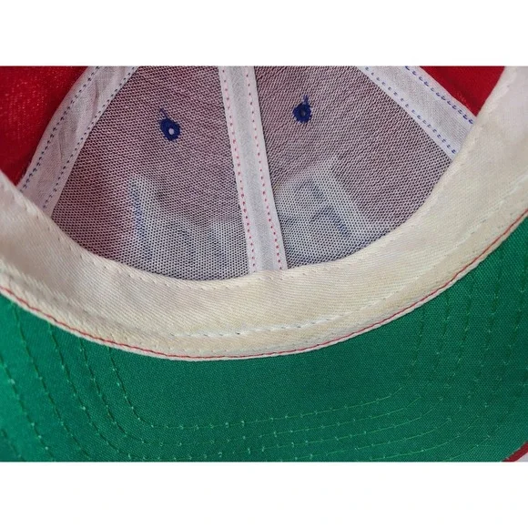 Vintage Budweiser Bud King of Beers 1995 Anheuser-Busch Snapback Hat Cap Men Red - Picture 11 of 13